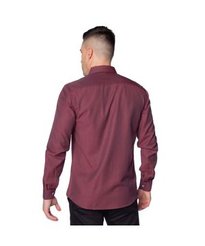 Camisa Masculina Amil Slim Stark Bordo