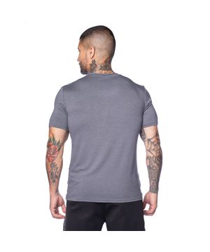 Camiseta Masculina New Balance Tenacity Logo Cinza Escuro