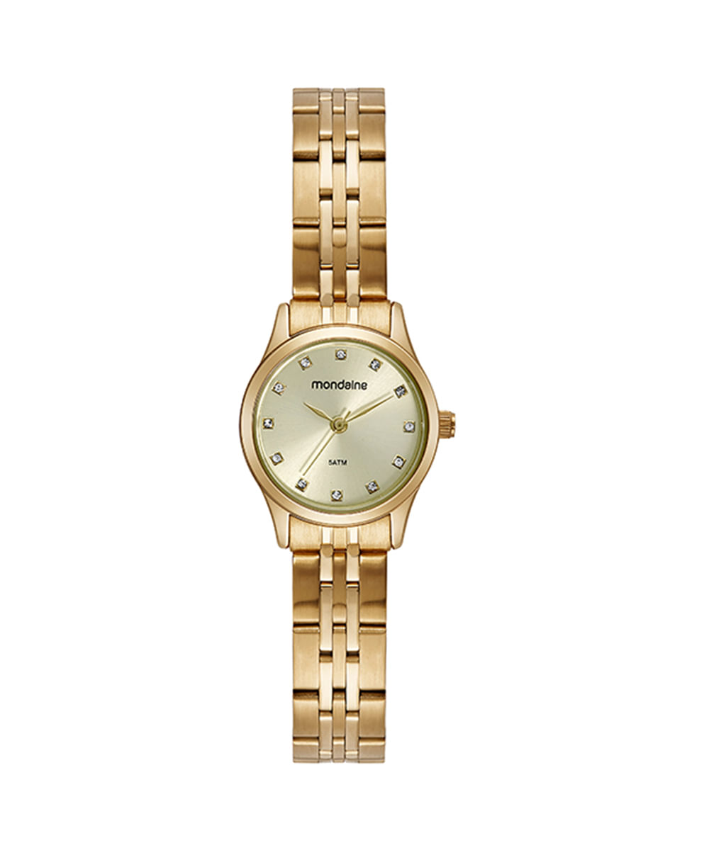 relógio mondaine 32493lpmvde1kf analógico com calendário prateado