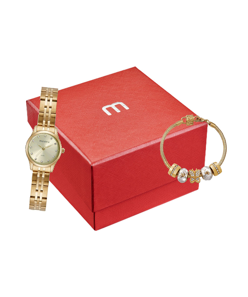 relógio mondaine 32493lpmvde1kf analógico com calendário prateado