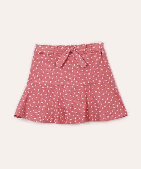 saia infantil babados rosa
