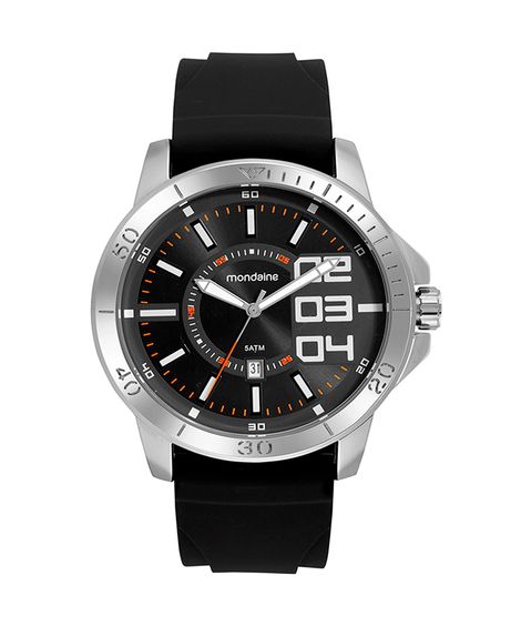 relógio mondaine  99734g0mvni2kb analógico calendário preto