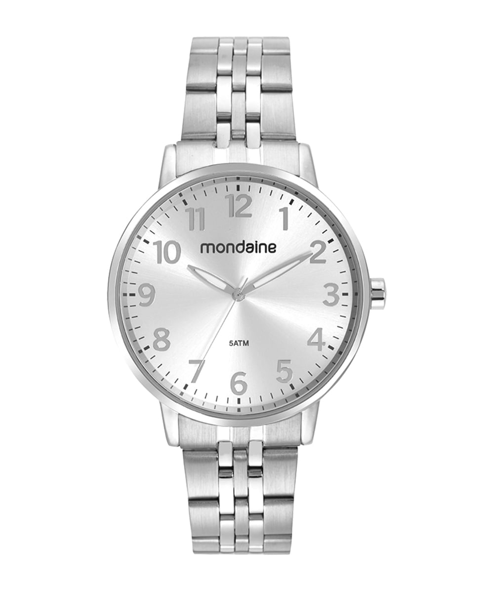 relógio mondaine 32662l0mvne3ka analógico prateado