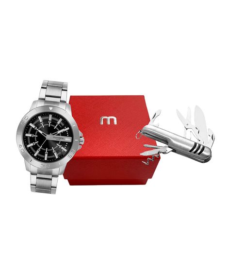 relógio mondaine 99700g0mvne1kt analógico prateado