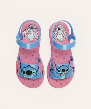 rasteirinha infantil grendene stitch rosa