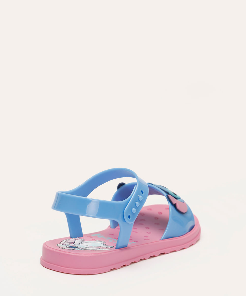 rasteirinha infantil grendene stitch rosa