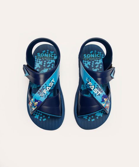 papete infantil grendene sonic azul