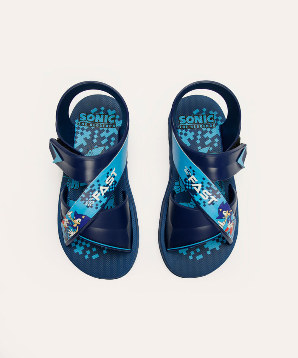 papete infantil grendene sonic azul