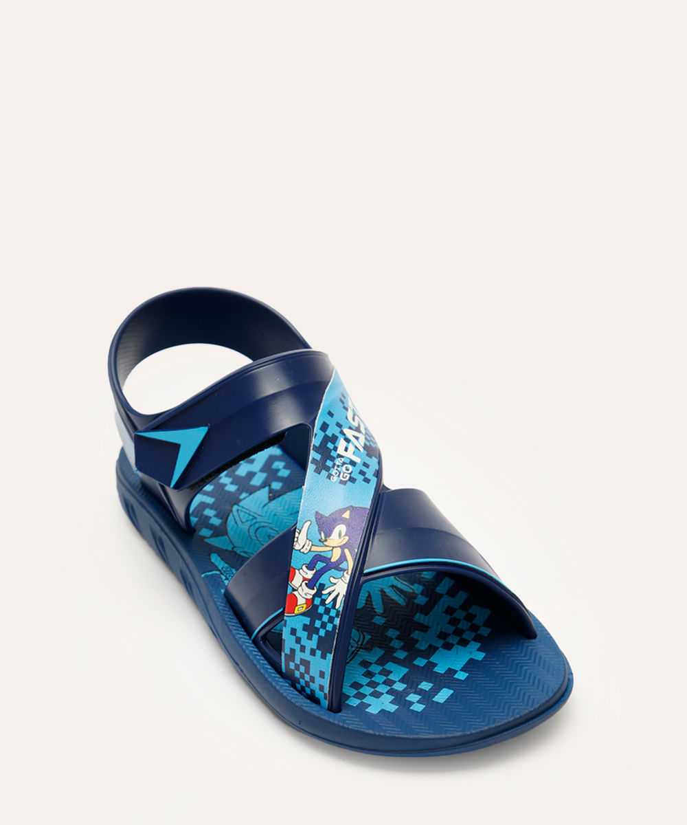 papete infantil grendene sonic azul