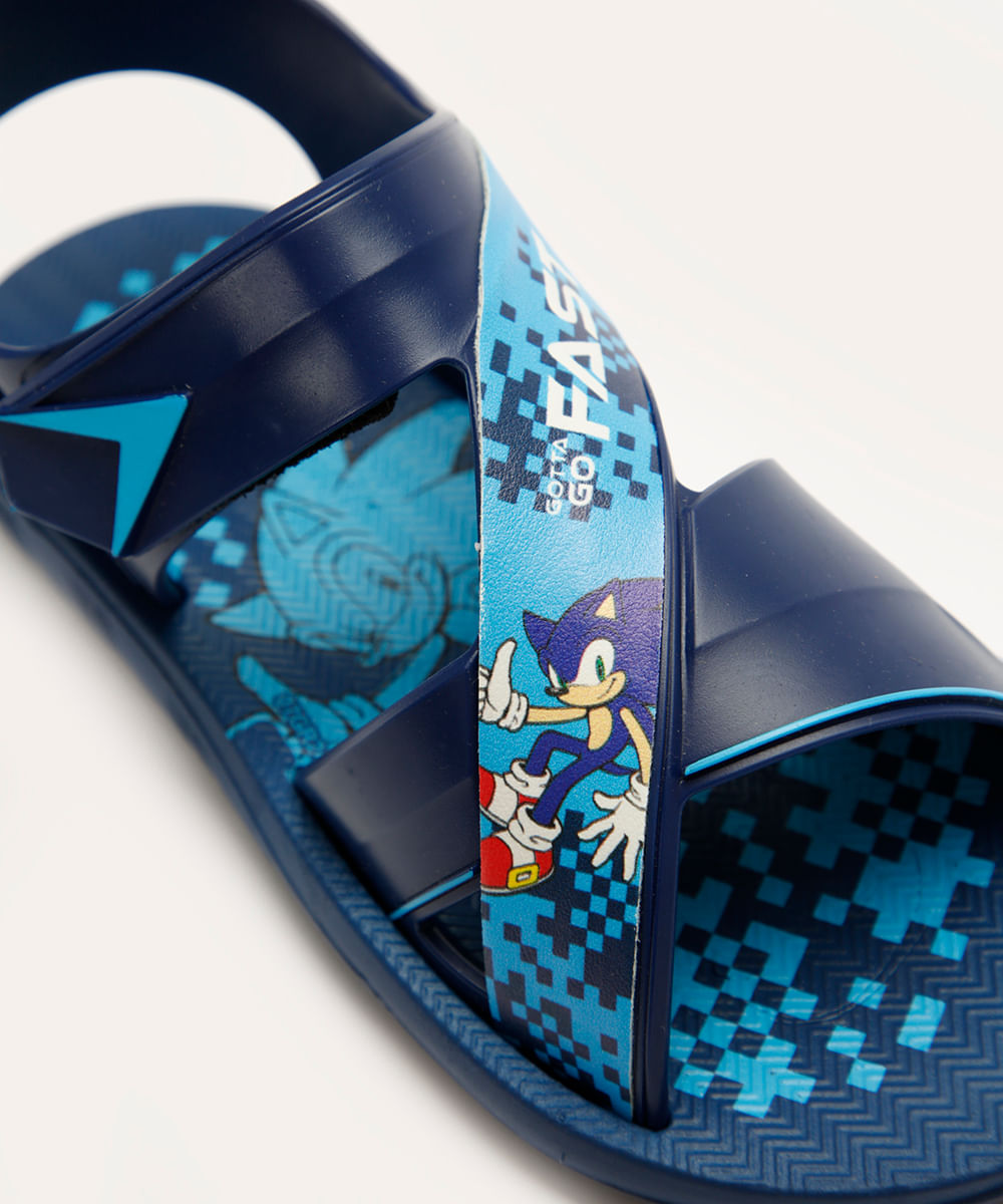 papete infantil grendene sonic azul