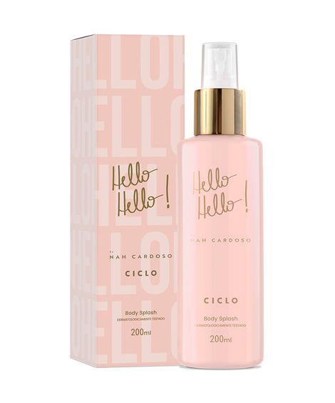 hello hello body splash  nah cardoso ciclo cosméticos 200 ml