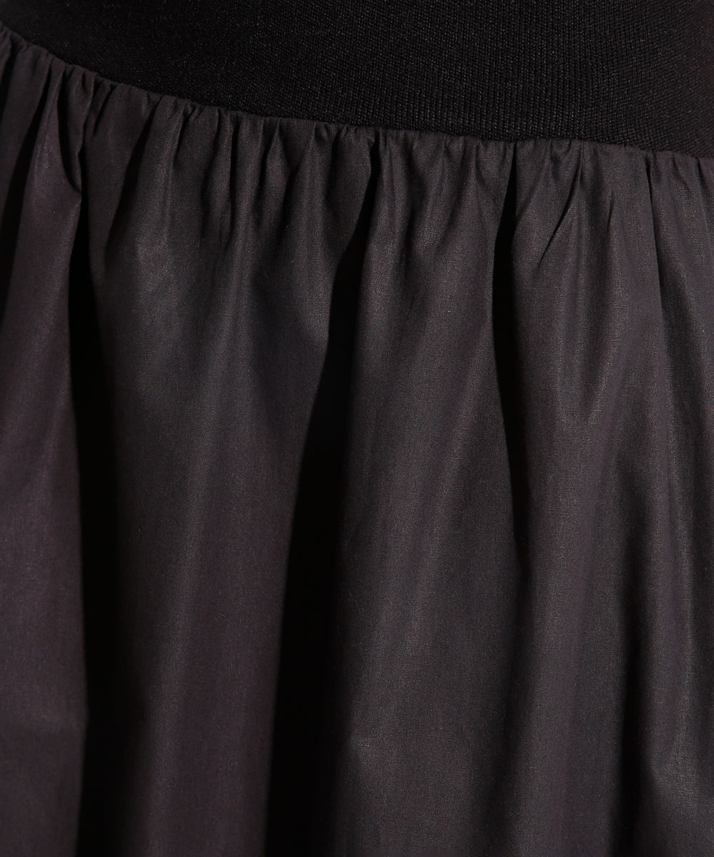 vestido midi sem alça mindset preto