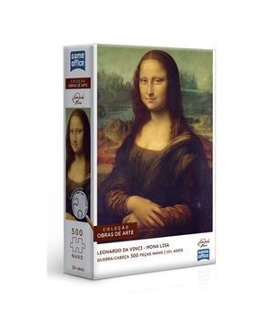 Quebra Cabeça Mona Lisa 500 Peças Toyster 3147