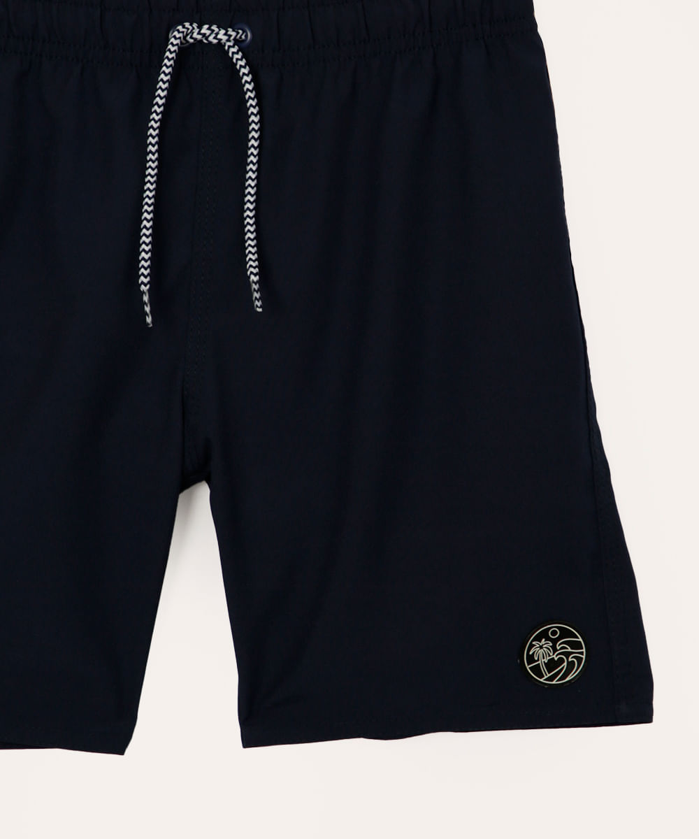 bermuda infantil boardshort azul