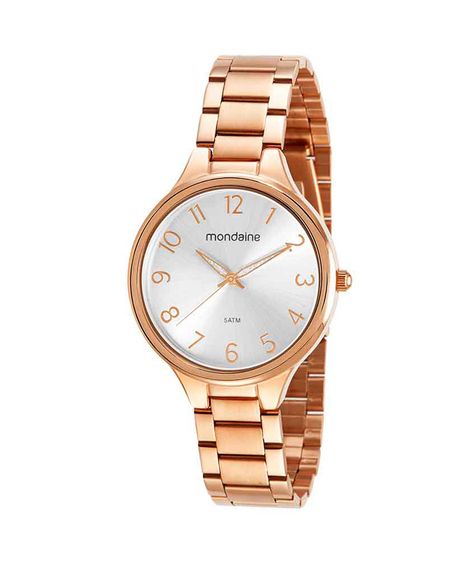 relógio mondaine 32418lpmvre3ke analógico rosê