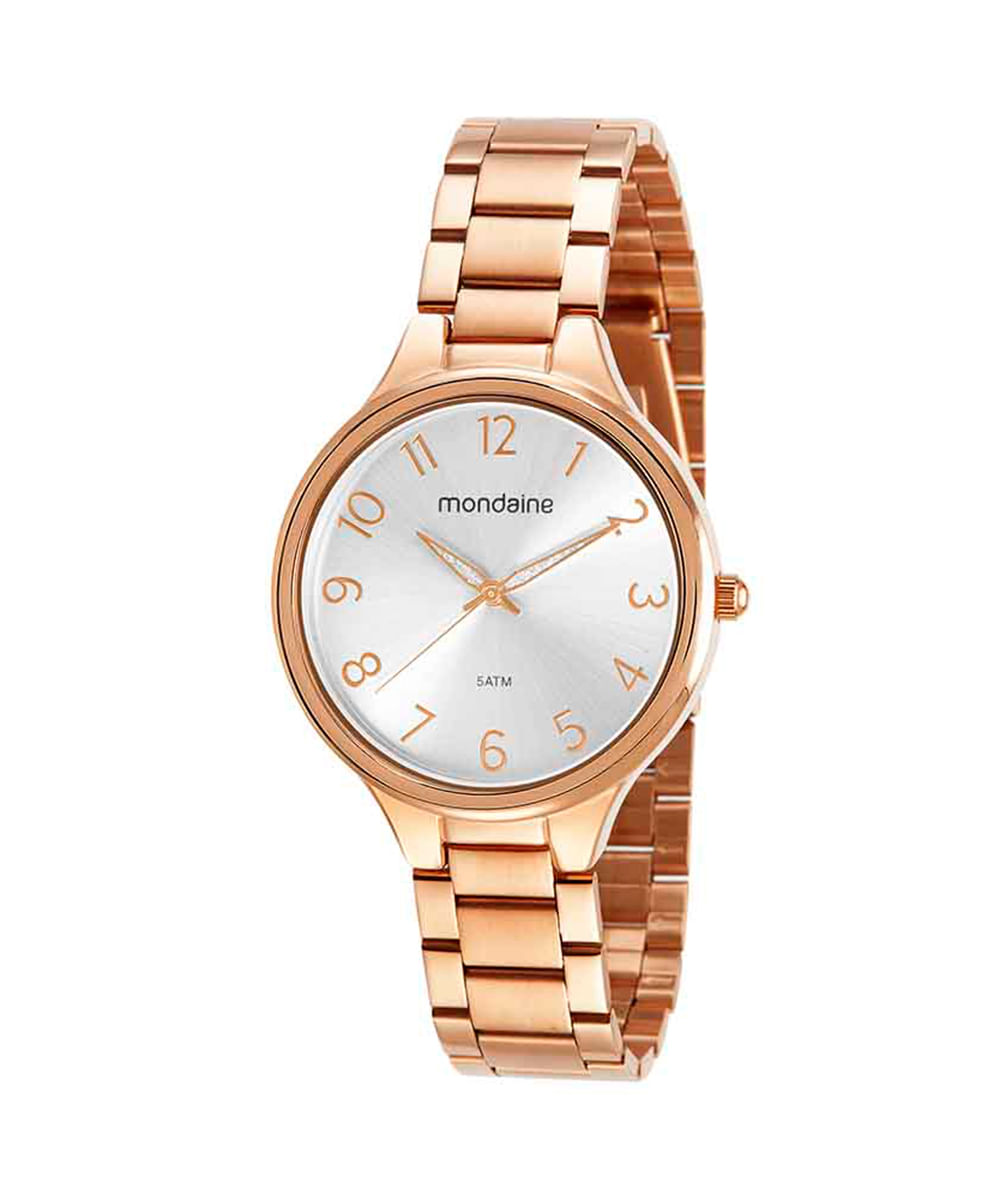 relógio mondaine 32418lpmvre3ke analógico rosê