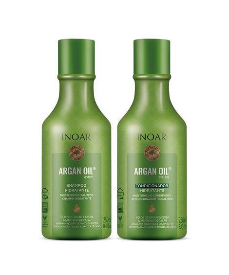 kit shampoo e condicionador duo argan inoar