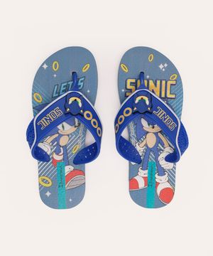 chinelo infantil sonic ipanema azul