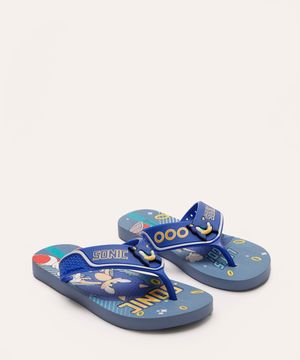 chinelo infantil sonic ipanema azul