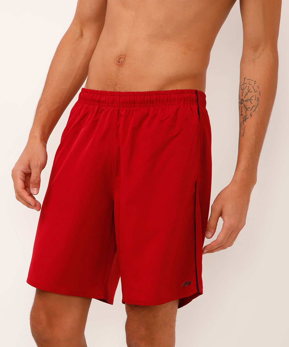 bermuda masculina com bolsos vinho