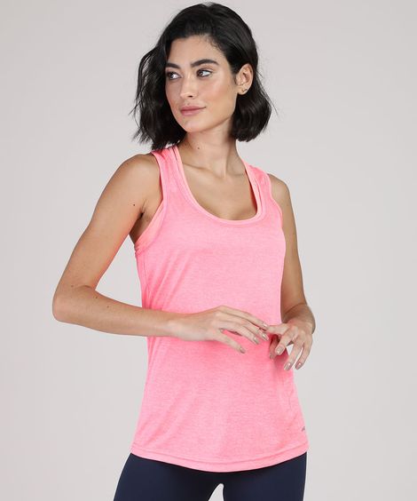 regata esportiva básica decote nadador - rosa