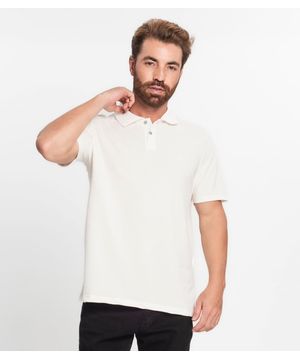 Camisa Polo Masculina Diametro Bege