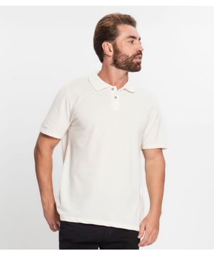 Camisa Polo Masculina Diametro Bege