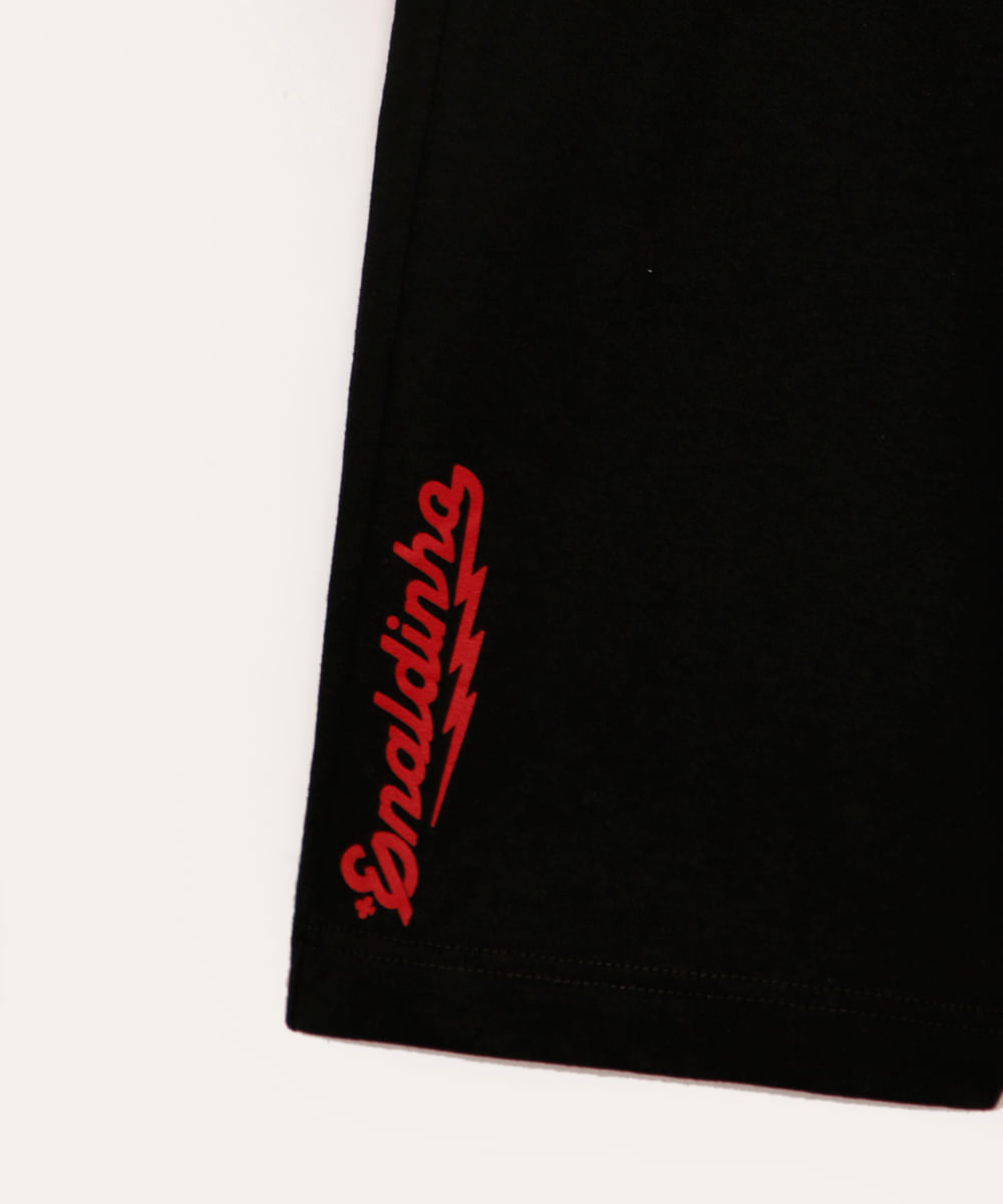 pijama curto de algodão enaldinho vermelho