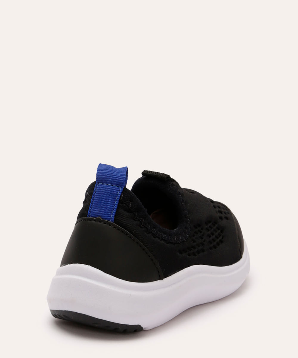 tênis esportivo infantil calce fácil ace preto