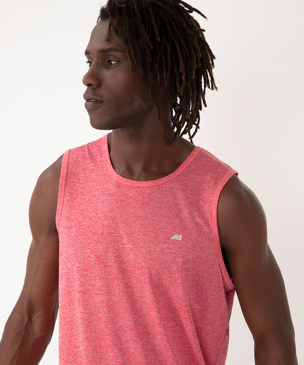 regata esportiva gola careca vermelho