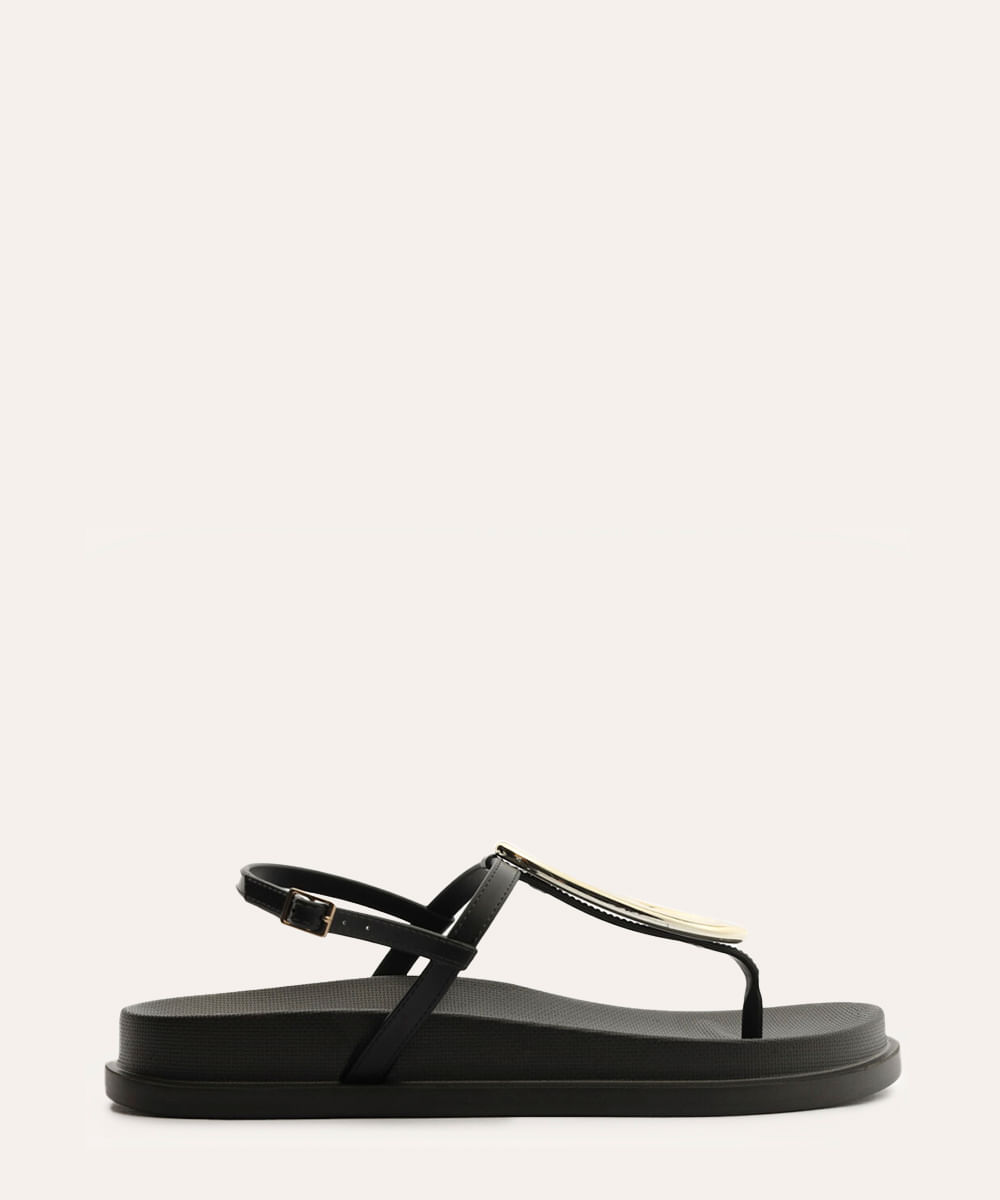 rasteirinha lara thong brizza arezzo preta