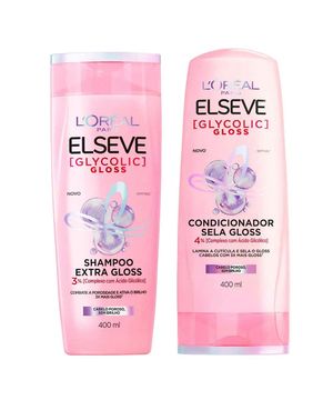 Elseve Glycolic Gloss Kit – Shampoo + Condicionador