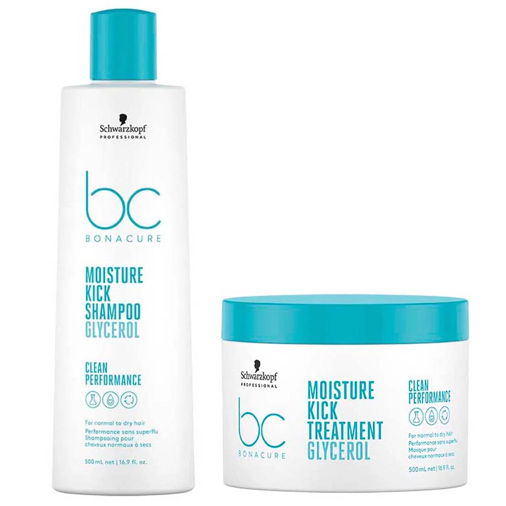 Schwarzkopf BC Clean Performance Moisture Kick Kit – Shampoo + Máscara