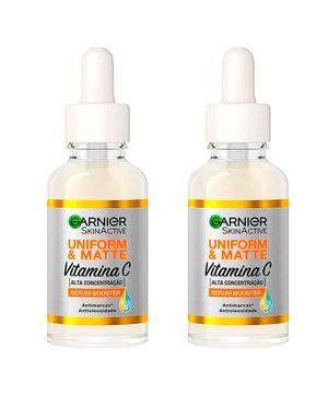 Garnier Skin Uniform & Matte Vitamina C Kit - 2 Sérum Facial Antimarcas