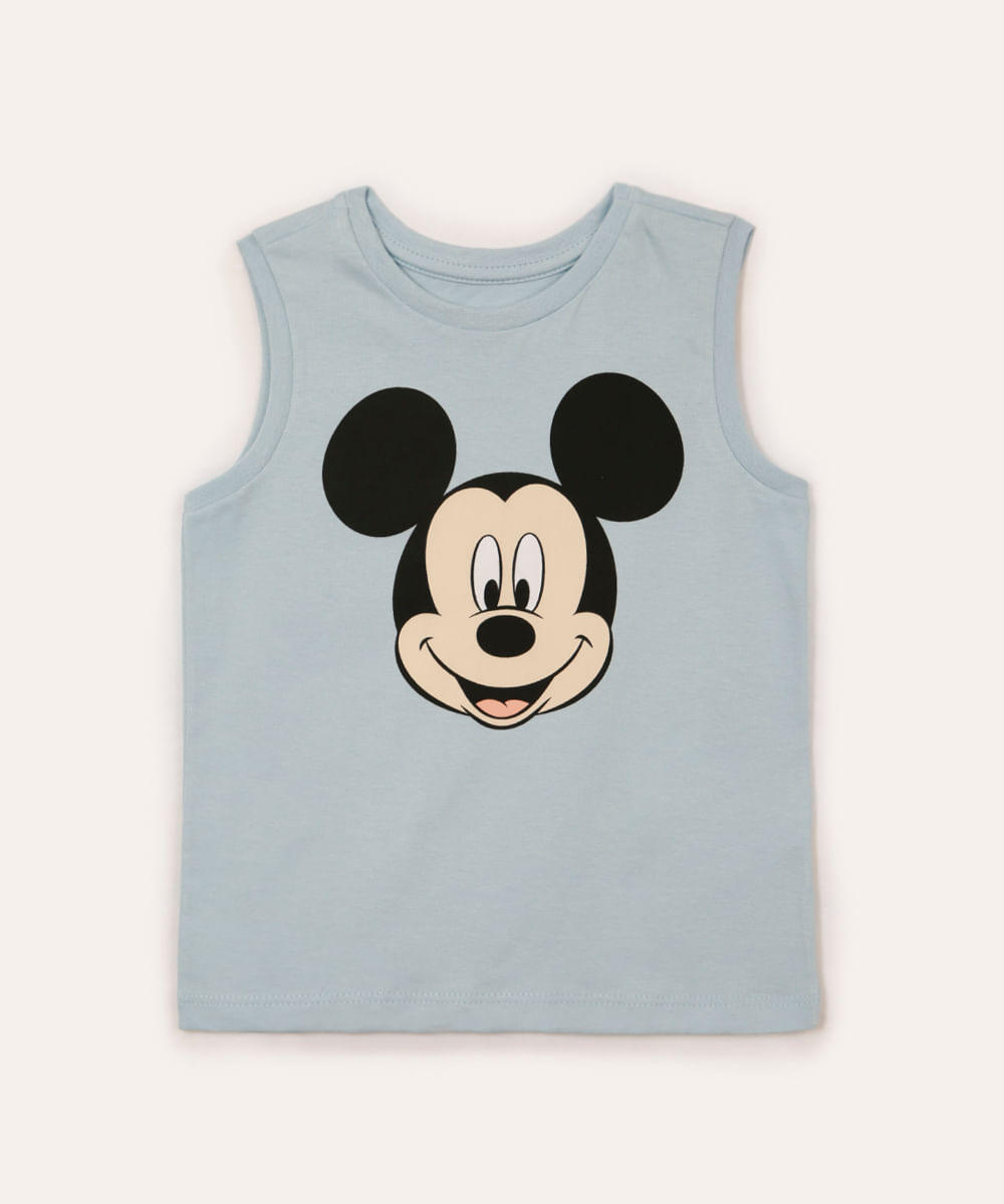 regata de algodão infantil mickey azul