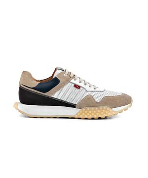 Tênis Ferracini Sneaker Racer 8526-693 Couro Areia