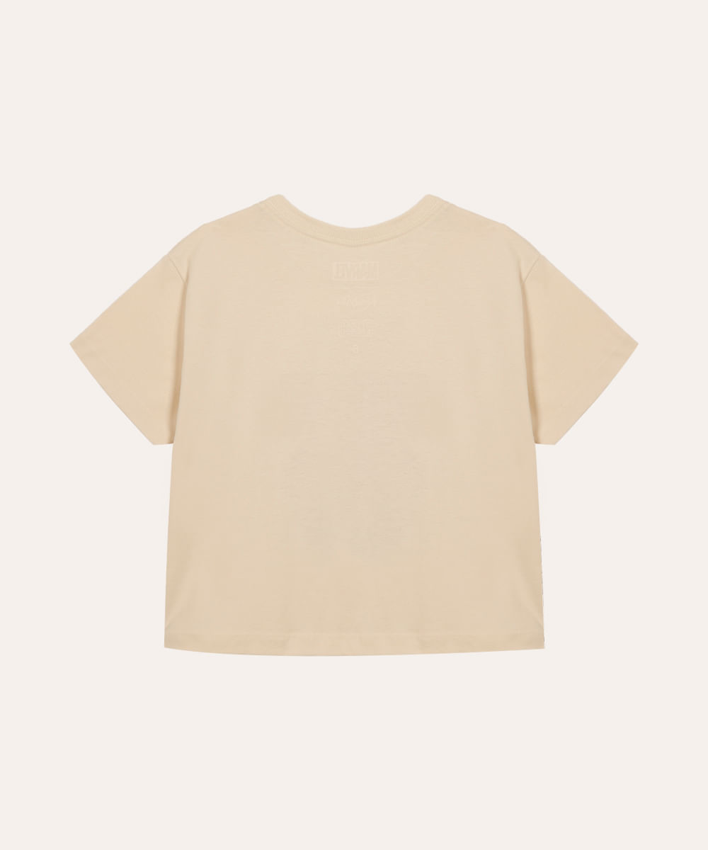 camiseta de algodão infantil pantera negra o poder é nosso bege