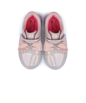 Tênis de Led Pampili Sneaker Luz Laço 483015000 Rose