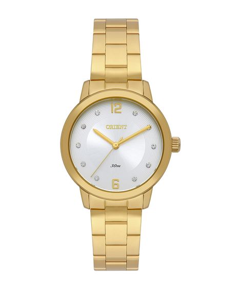 relógio orient fgss0226 s2kx analógico dourado