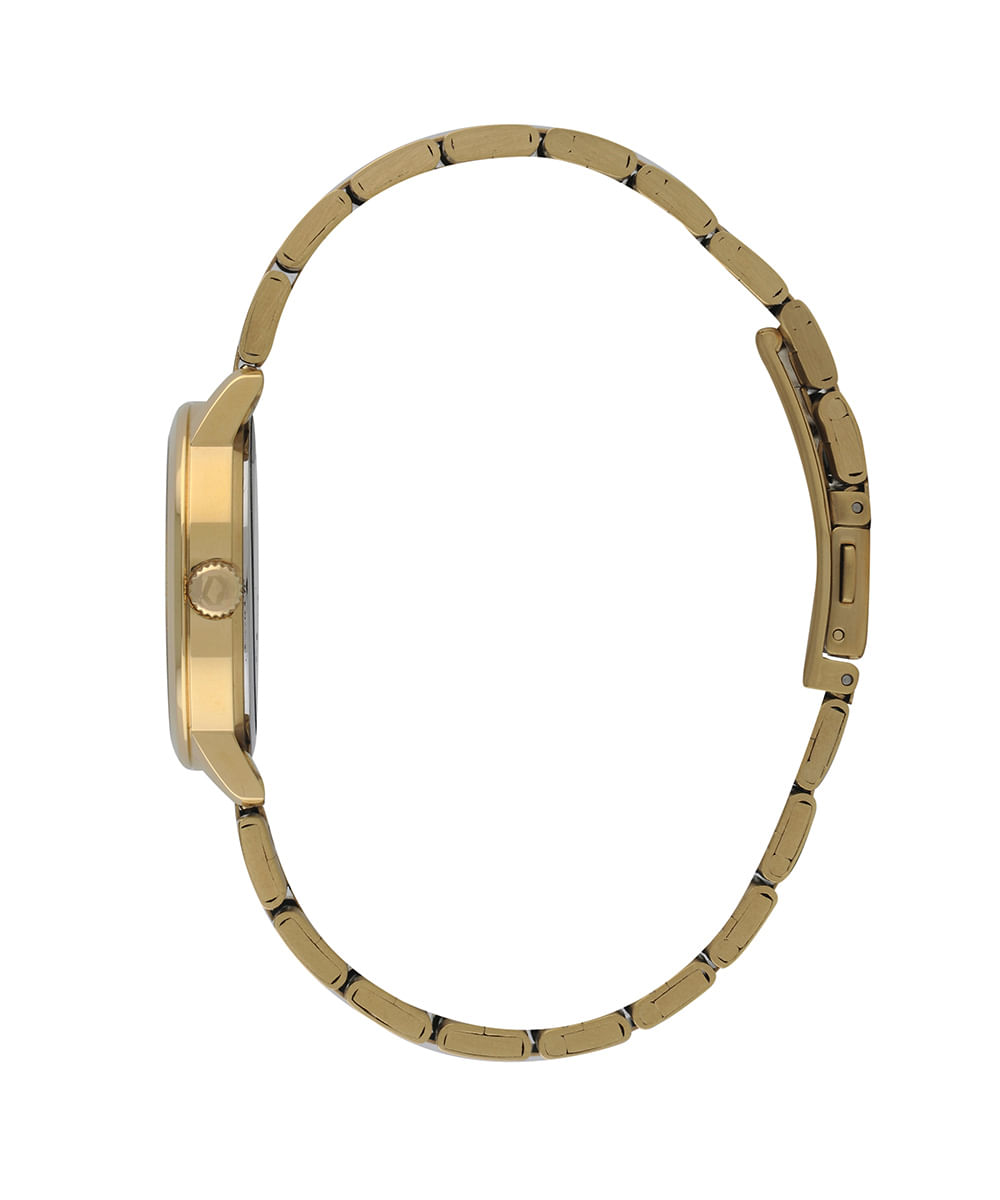 relógio orient fgss0226 s2kx analógico dourado