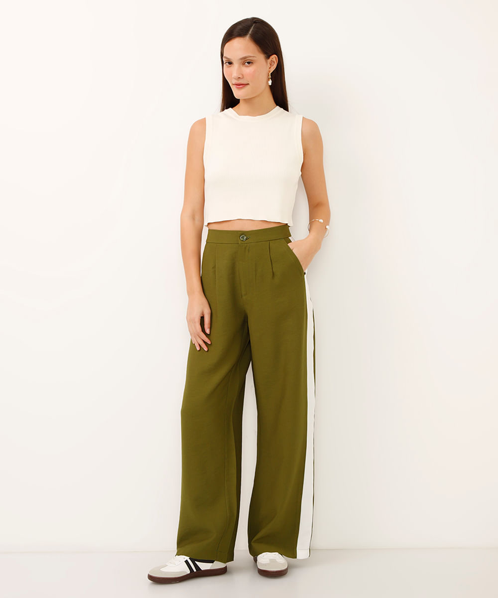 regata de viscose alça larga canelada off white