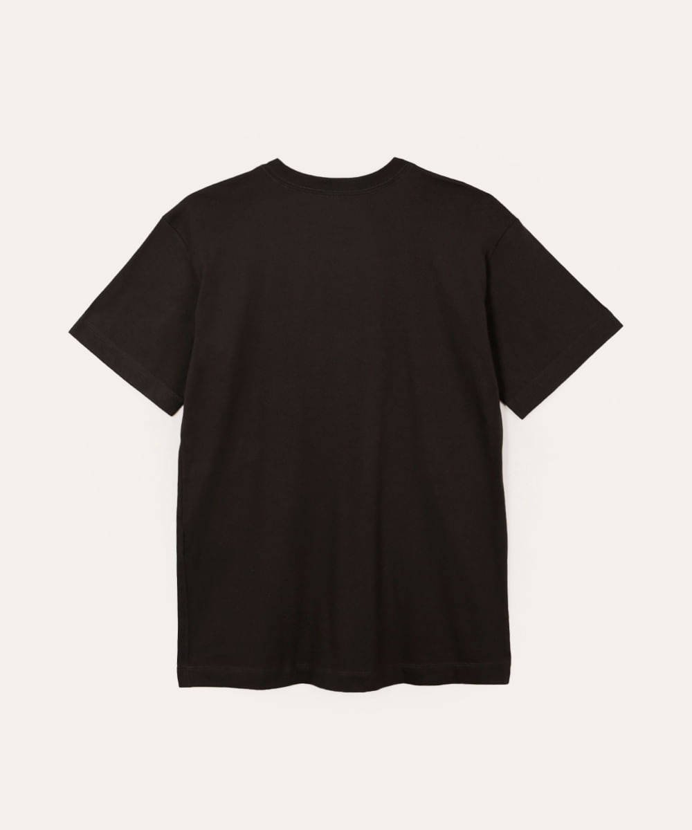 camiseta de algodão juvenil manga curta metallica cinza