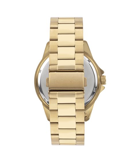 relógio technos 2115ncmk1p analógico dourado