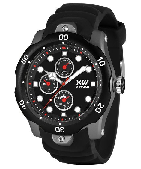 relógio x-games xmppm017 p1px multifunção preto