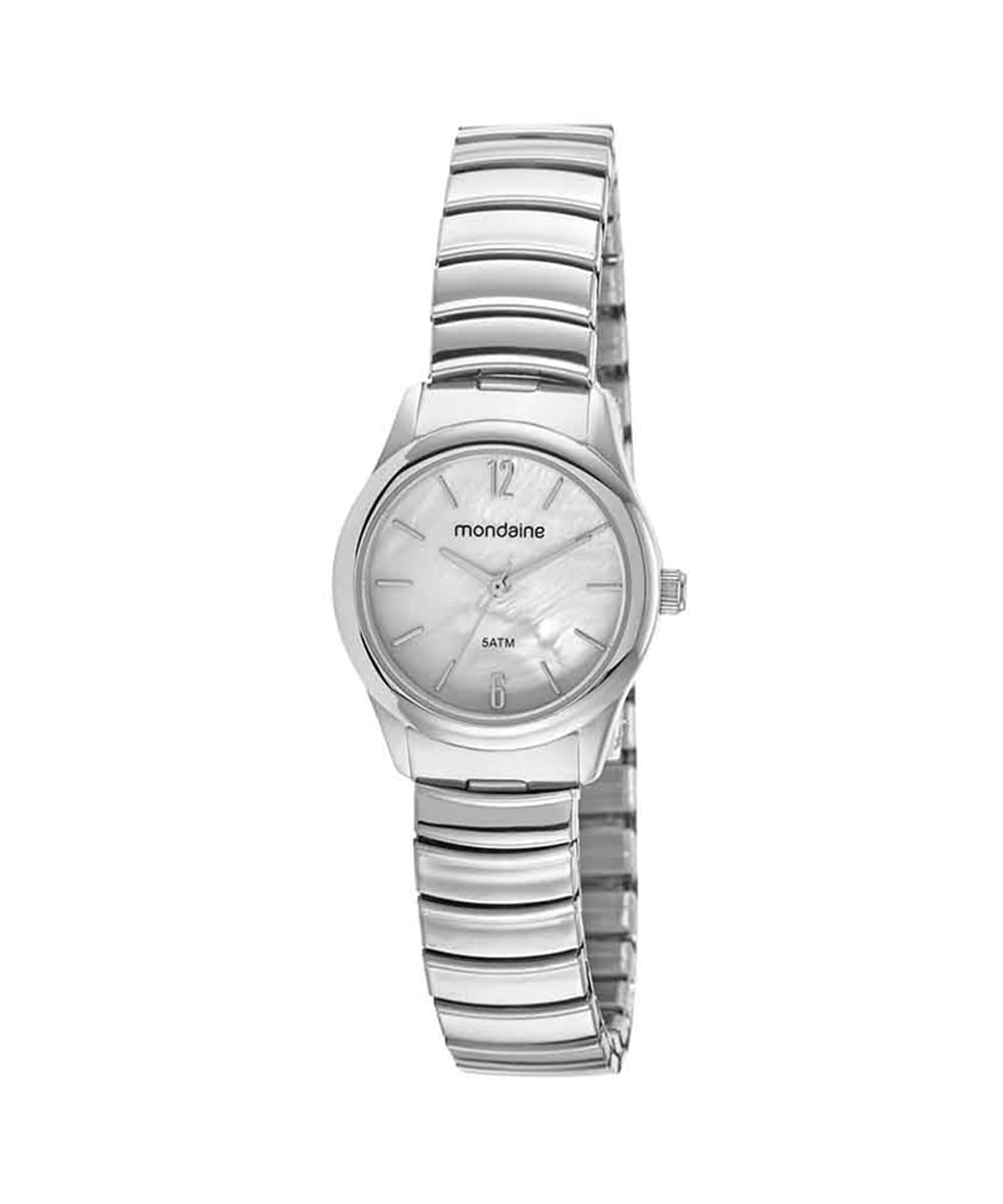relógio mondaine 32457l0mvne2kb analógico prateado