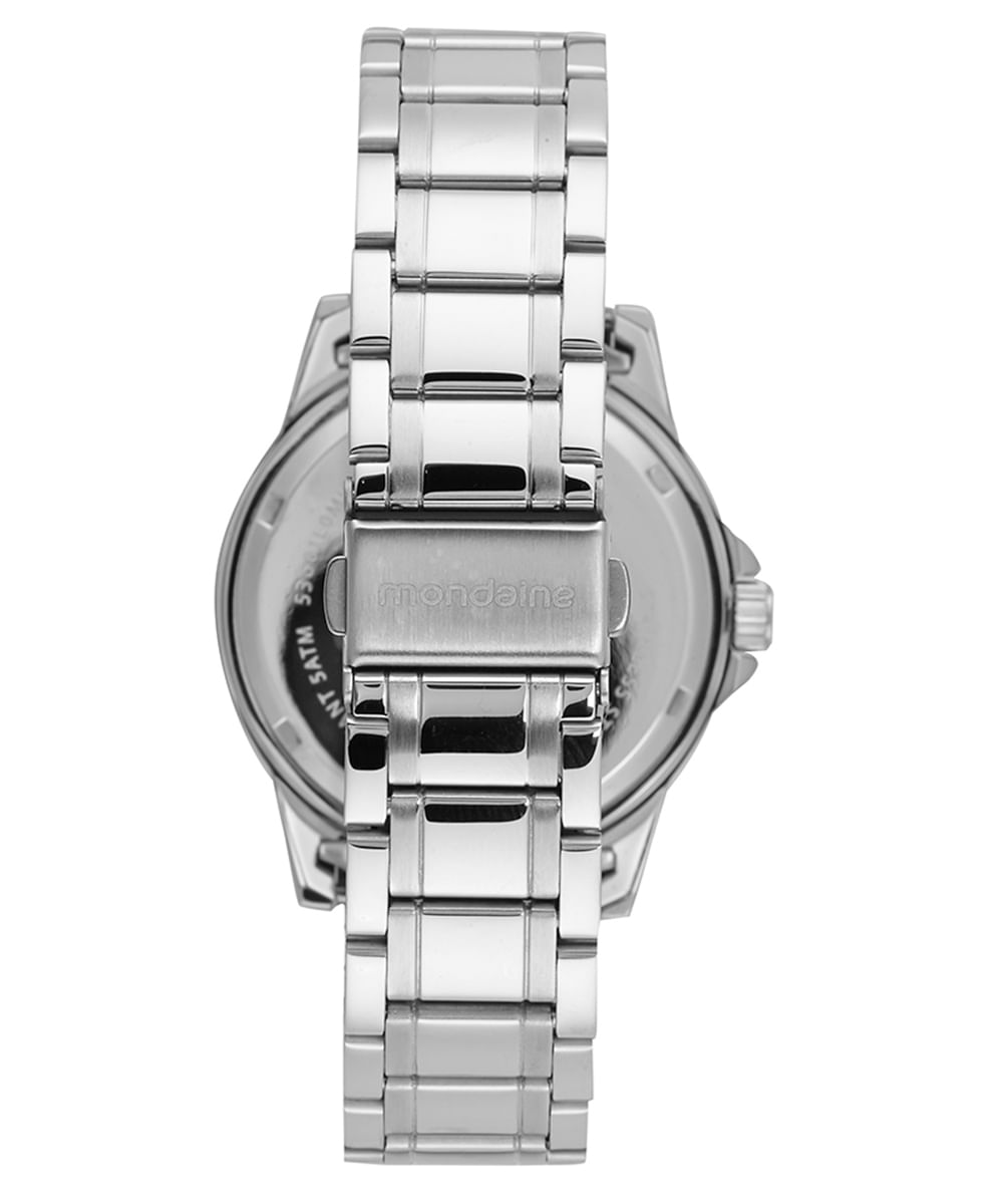relógio mondaine 53601l0mvne5kb analógico prateado