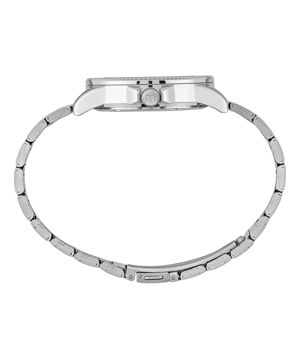 relógio mondaine 53601l0mvne5kb analógico prateado
