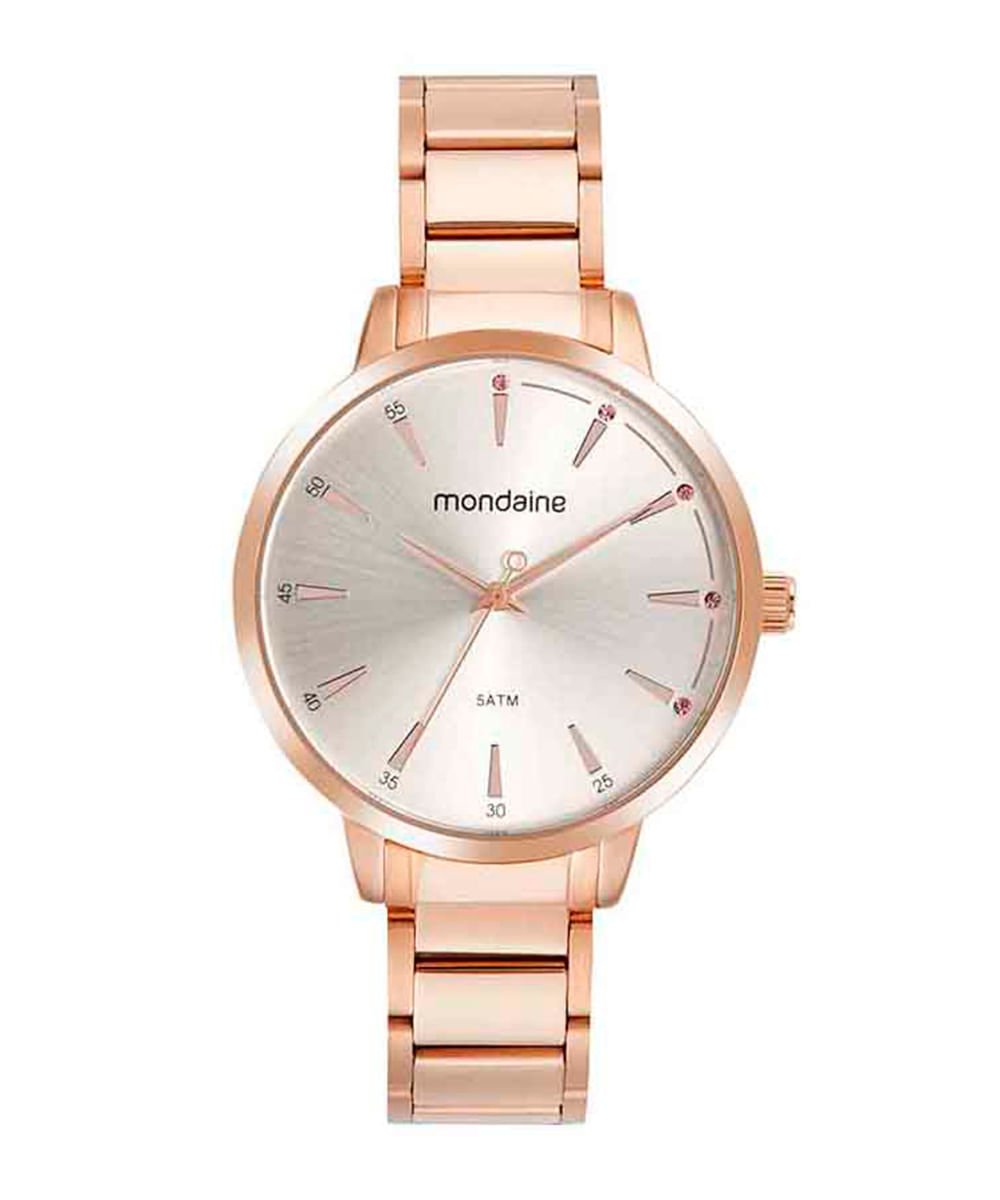relógio mondaine 32499lpmkre3k1 analógico rosê