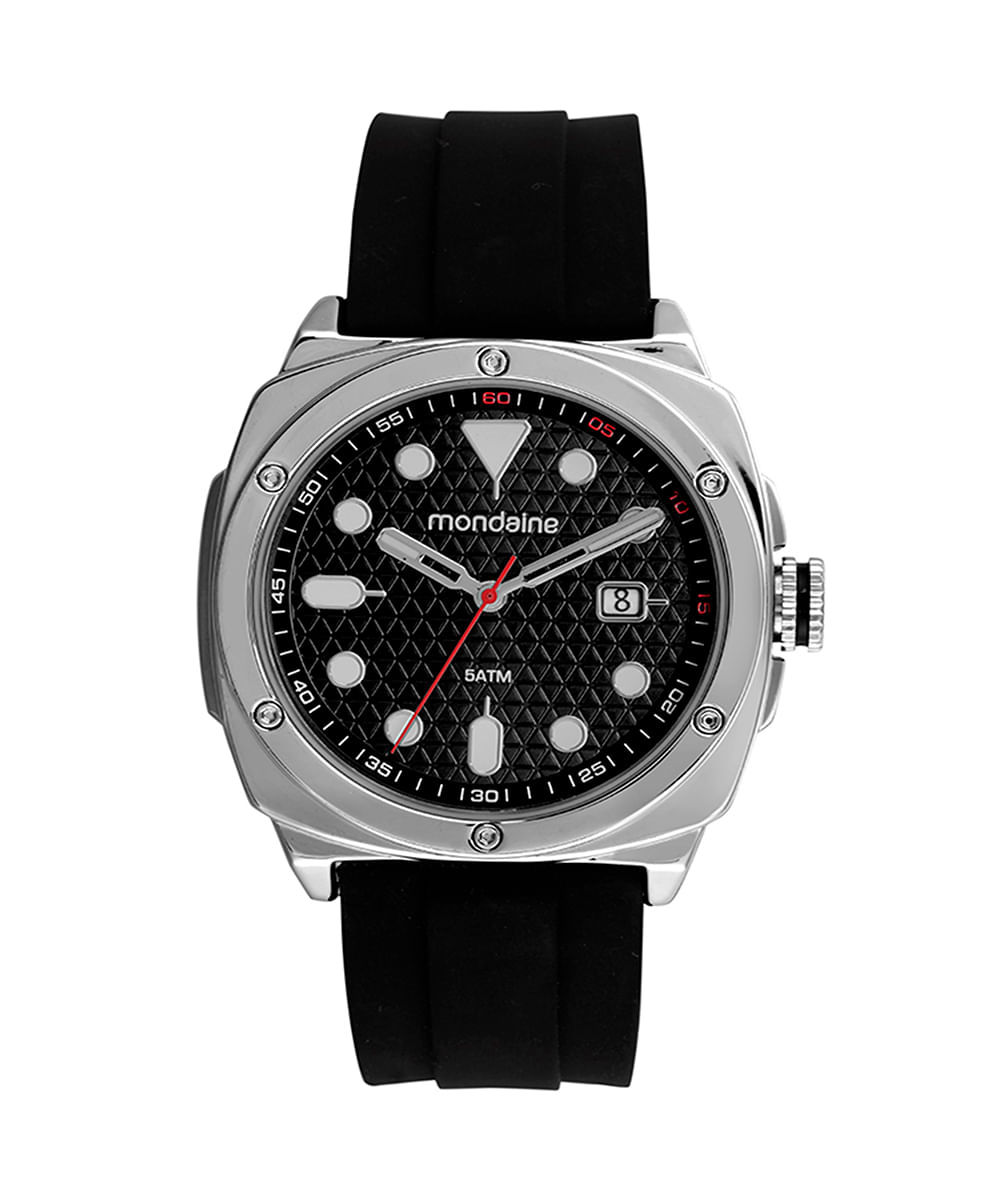 relógio mondaine 32767g0mvni2kb analógico prateado