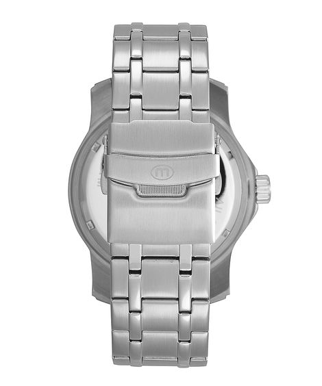 relógio mondaine 94851g0mvna2 analógico-calendário prateado